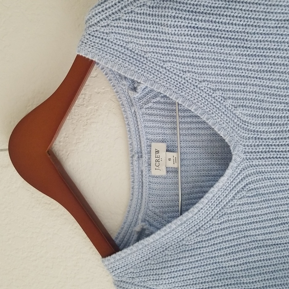 Oversized Light Blue J-Crew Sweater
